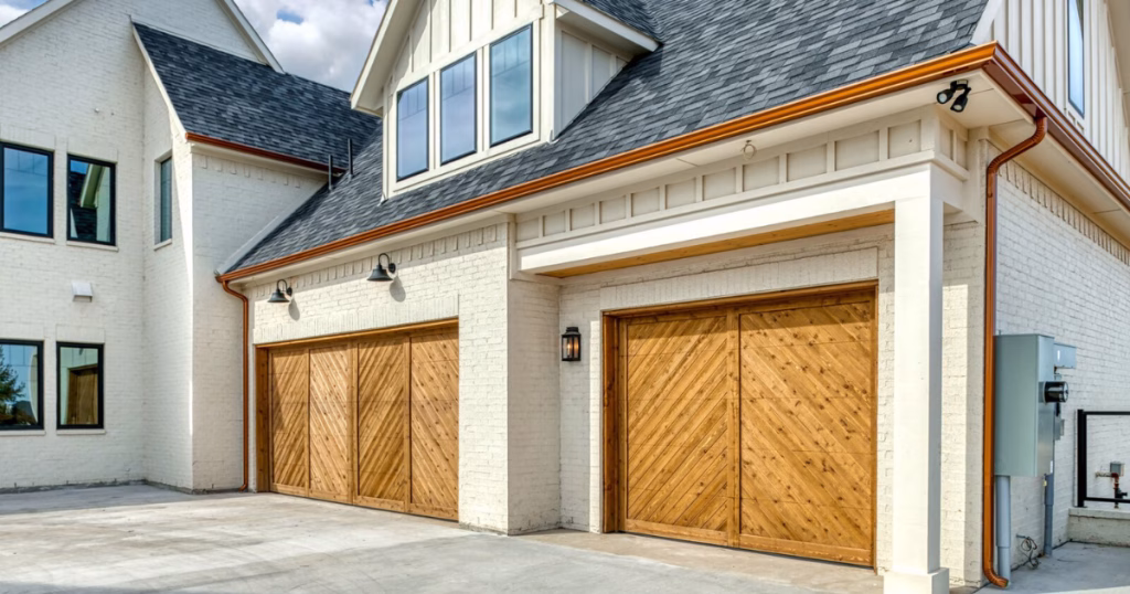wood garage door panels