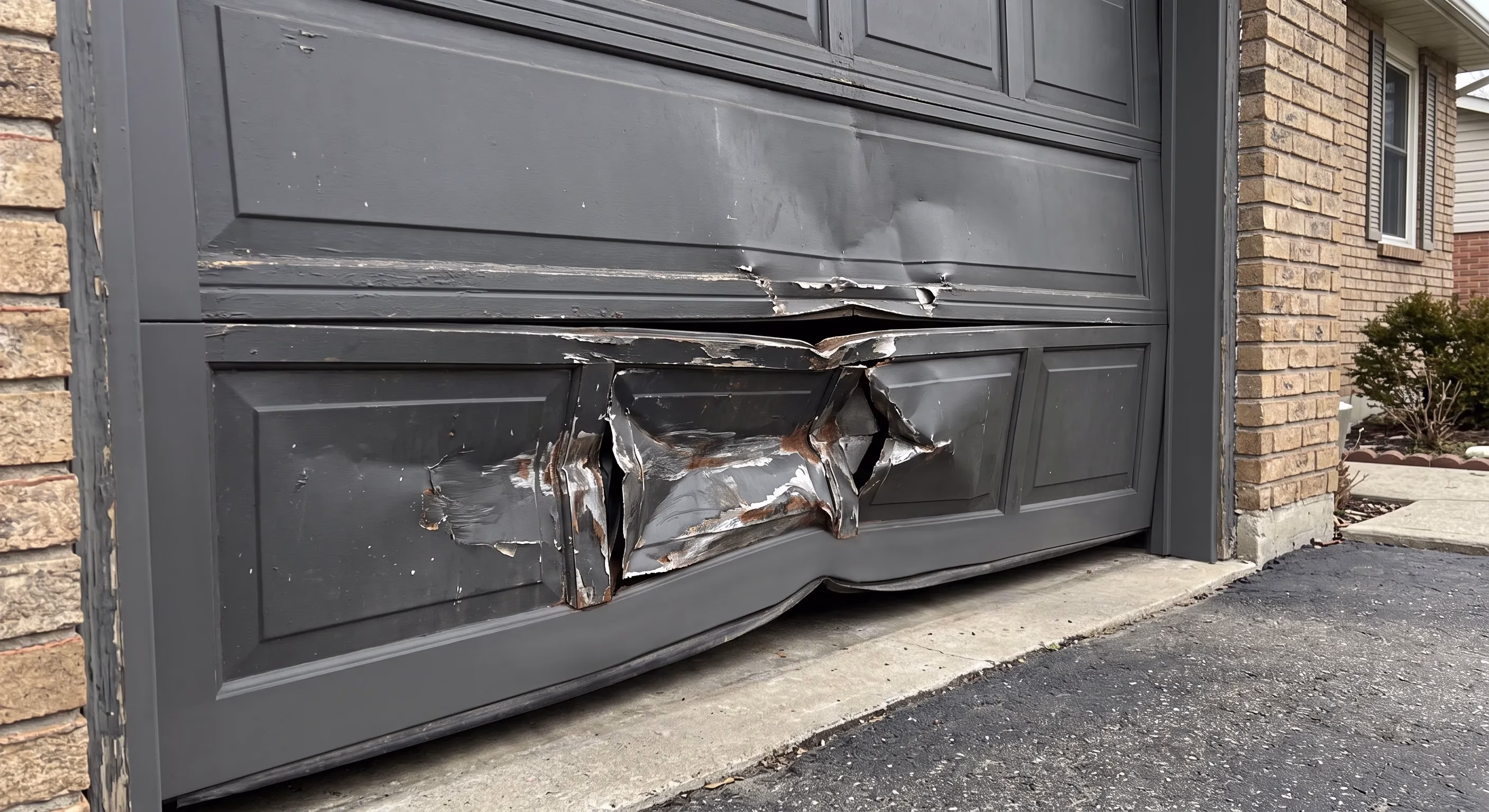 When Does a Damaged Panel Mean You Need a New Garage Door?