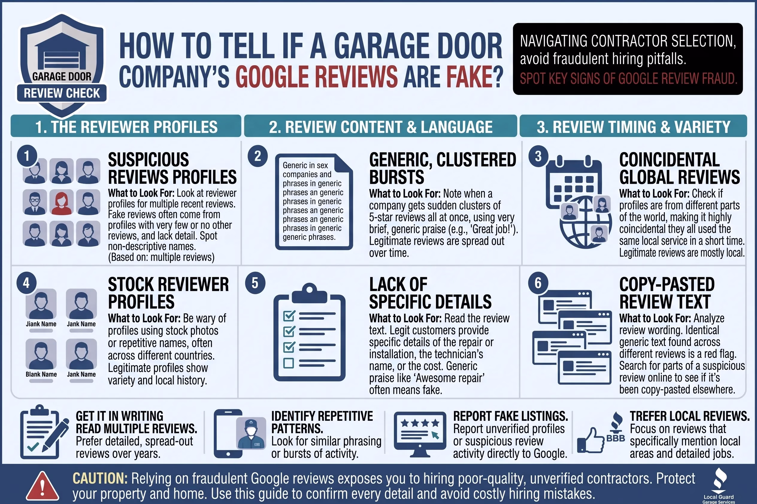 How Can You Tell If a Garage Door Company's Google Reviews Are Fake?