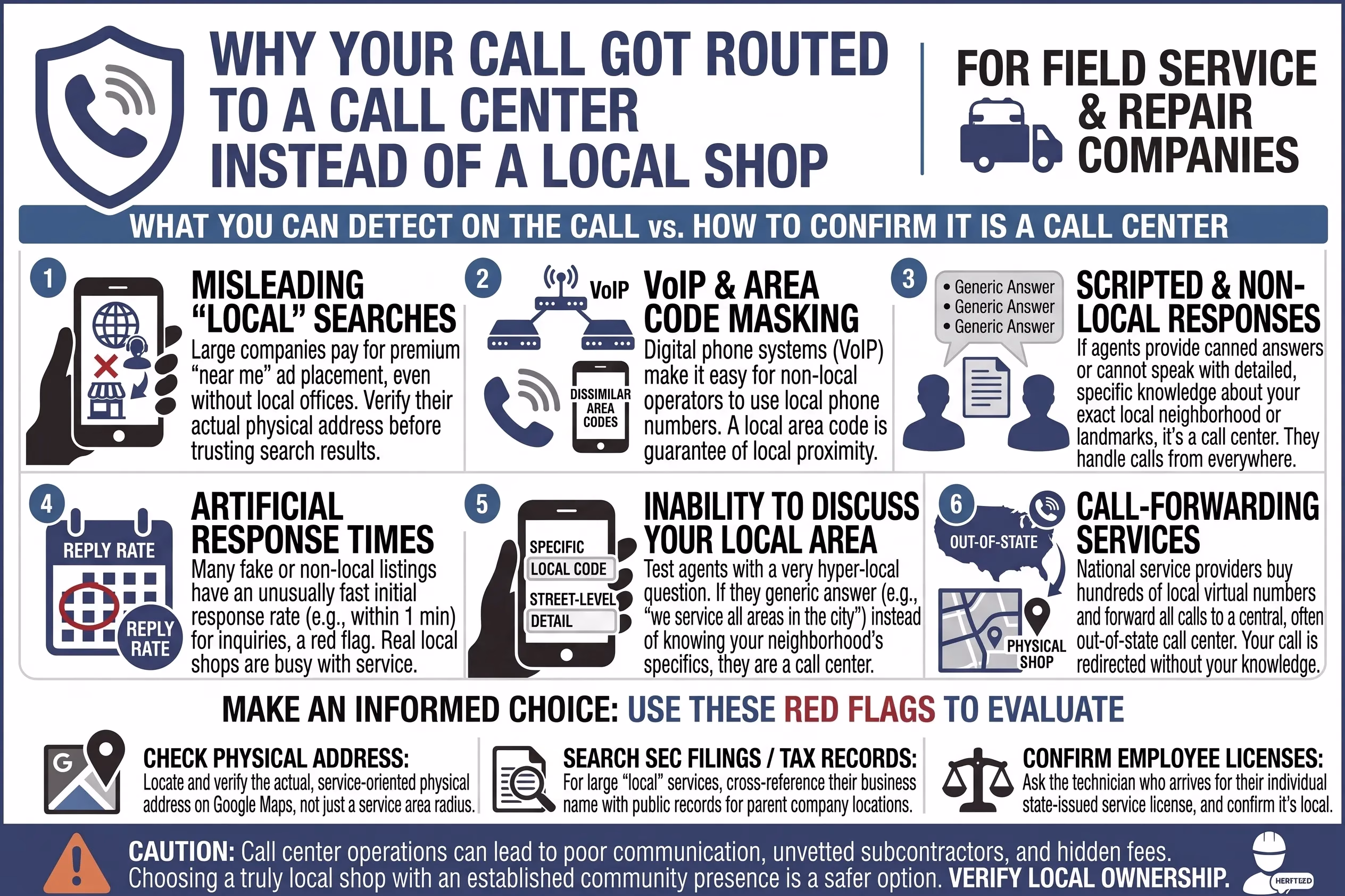Why Your Call Got Routed to a Call Center Instead of a Local Shop